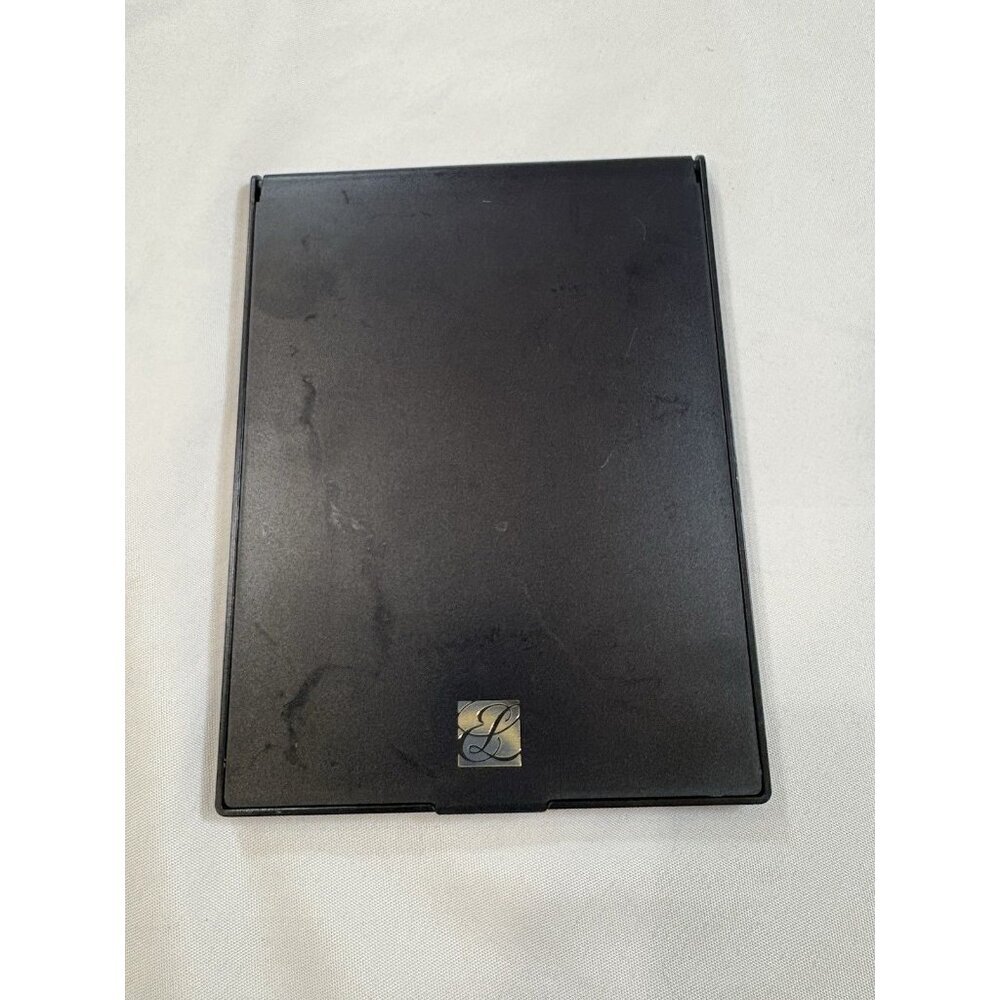ESTEE LAUDER TRAVEL COSMETIC STAND UP FOLDING MIRROR NAVY BLUE 6”x 4”